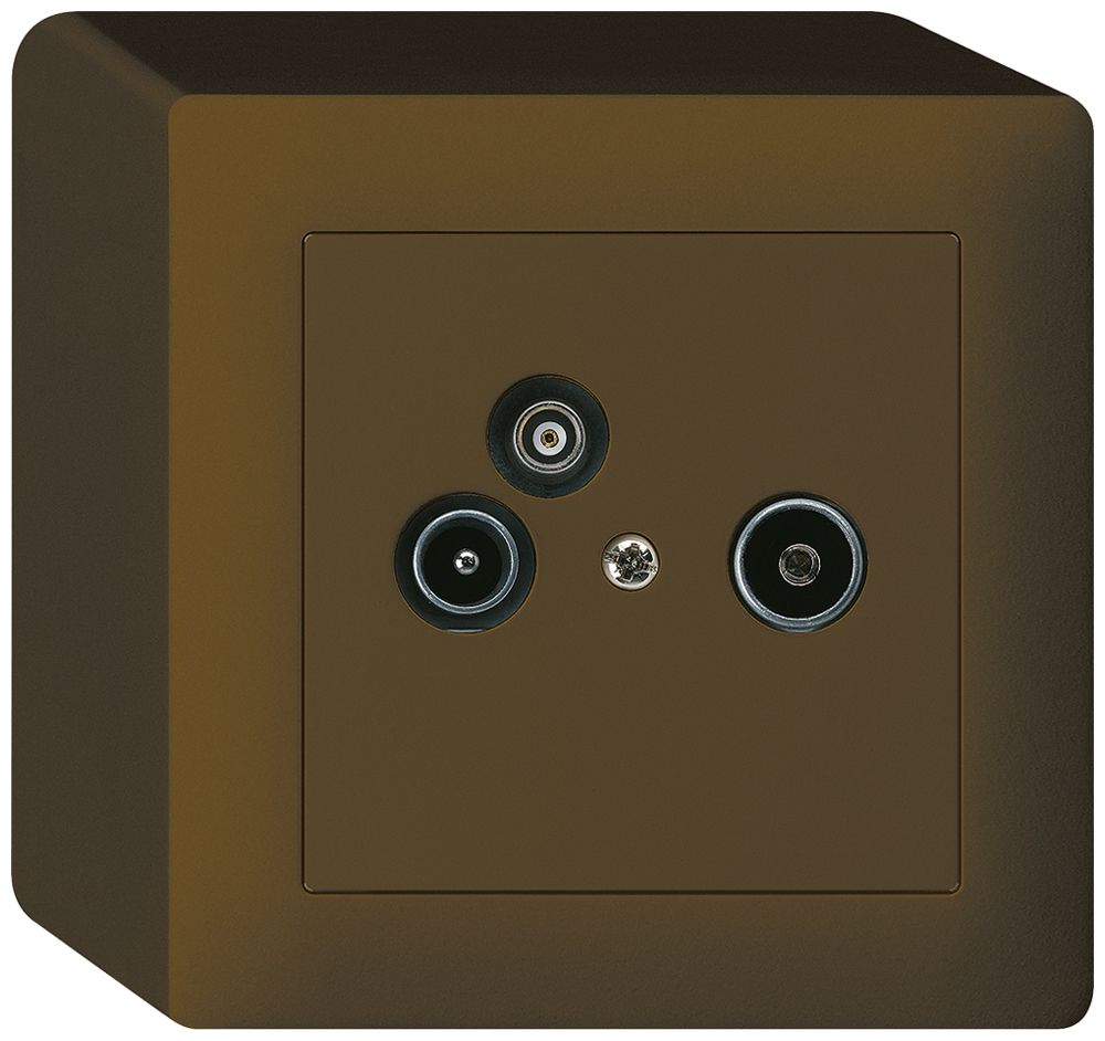 AP-Antennendose R/TV-Daten kallysto 2GHz 10.5db braun
