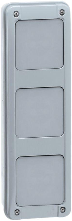 Embase PLEXO 3 pour petit distributeur KV-18 modules vertical gris