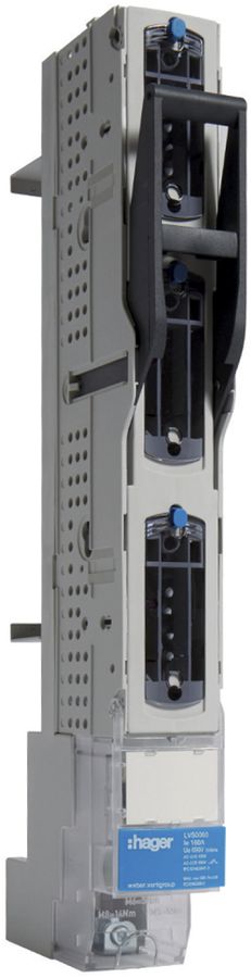 Réglette HPC weber.vertigroup 3P DIN00 160A rail 60mm borne à étrier