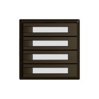 Pulsante universale EDIZIO.liv UNI SNAPFIX® 5…48V s.LED 4× com.1T targ.ma