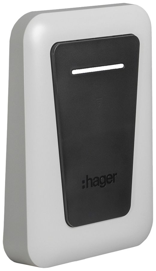 Abdeckhaube Hager für Ladestation mit Ladekabel weiss