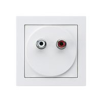 Anschlussdose kallysto A Audio RCA weiss