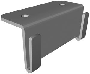 Support pour caniveau de câble MH argent