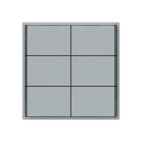 Poussoir KNX KAL 6×touches 6×points actionnables LED gris