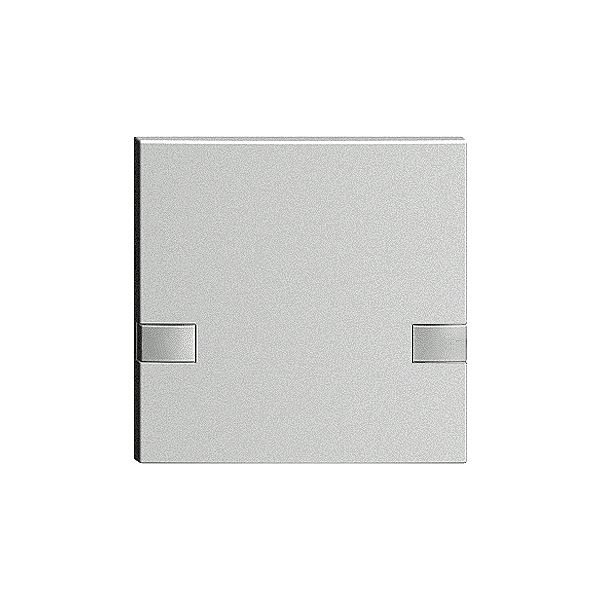 Touche 1/1 KNX/électron.s.LED EDIZIOdue 2× commande simple, silver