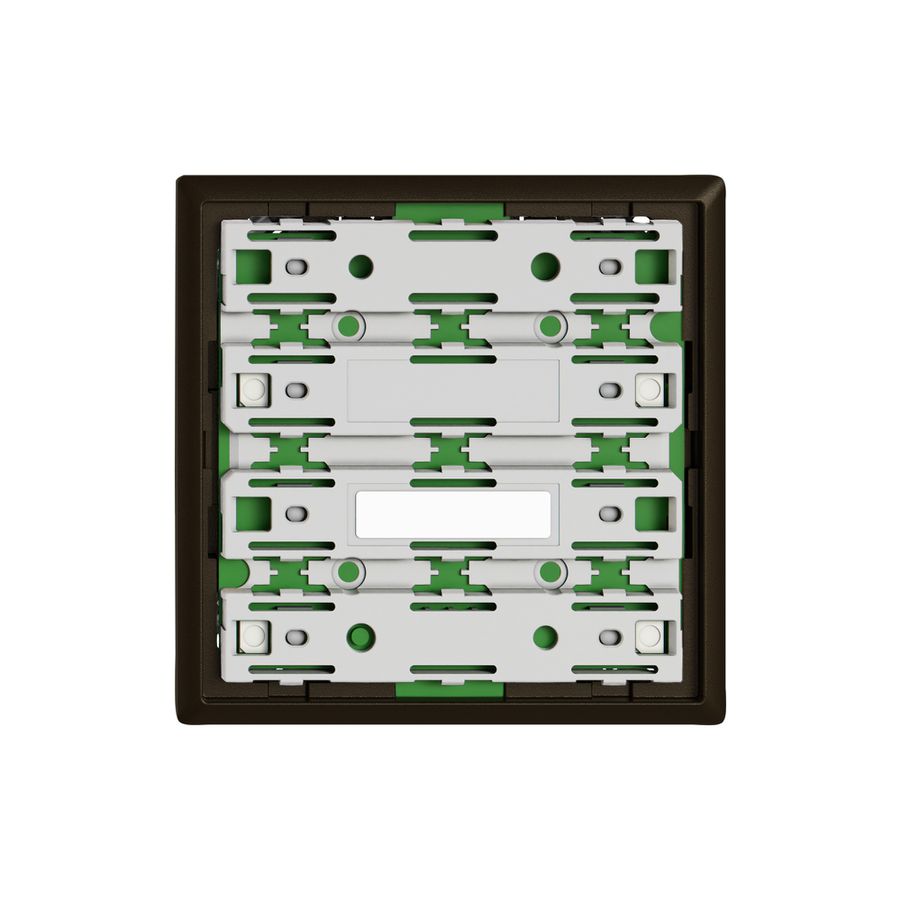 Frontplatte EDIZIO.liv SNAPFIX® für UNI-Taster 3911-2 ohne LED br