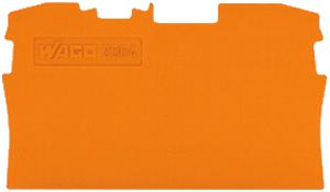 Abschlusswand WAGO TopJob-S orange 2P zu Serie 2004