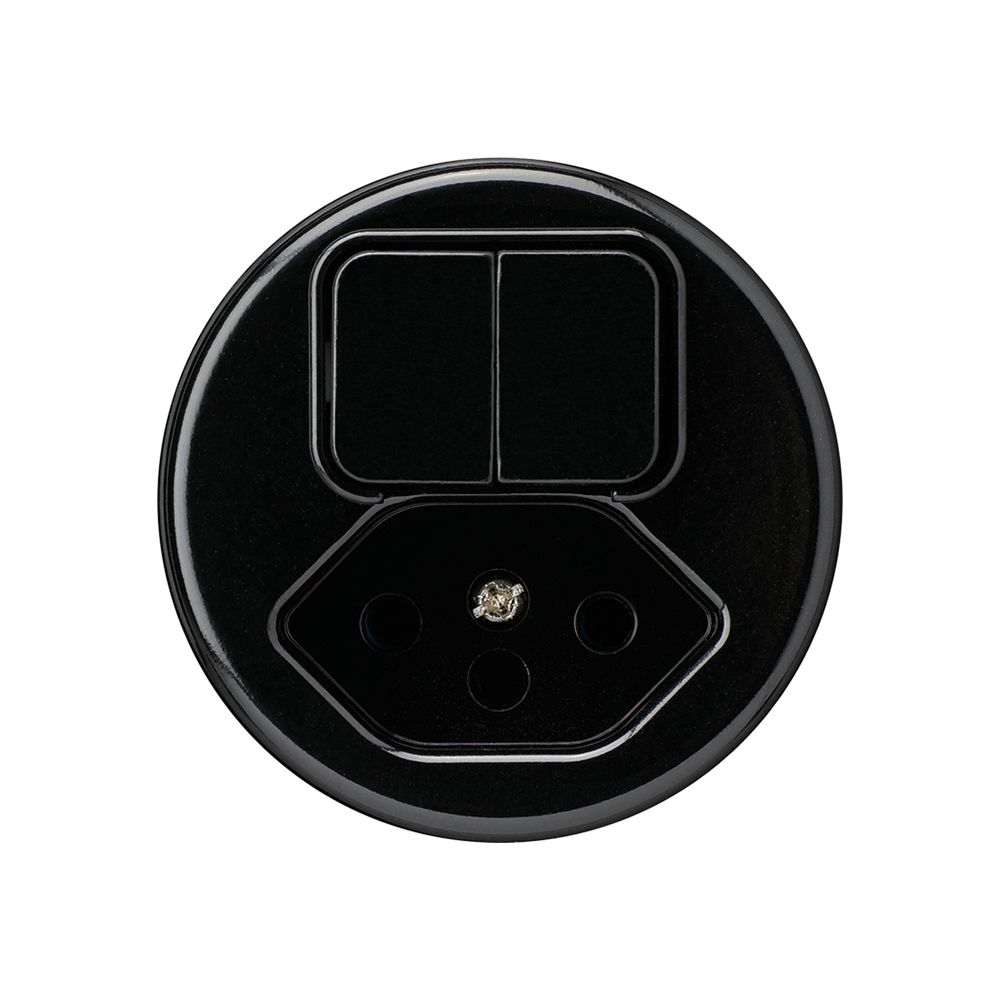 Inserto per combinazione INC I basico 2C+tipo 13 nero