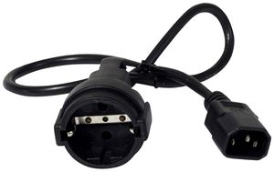 Cavo 10A 230V 1 spina a contatto protezione (tipo F) spina dispositivo 0.6m ne