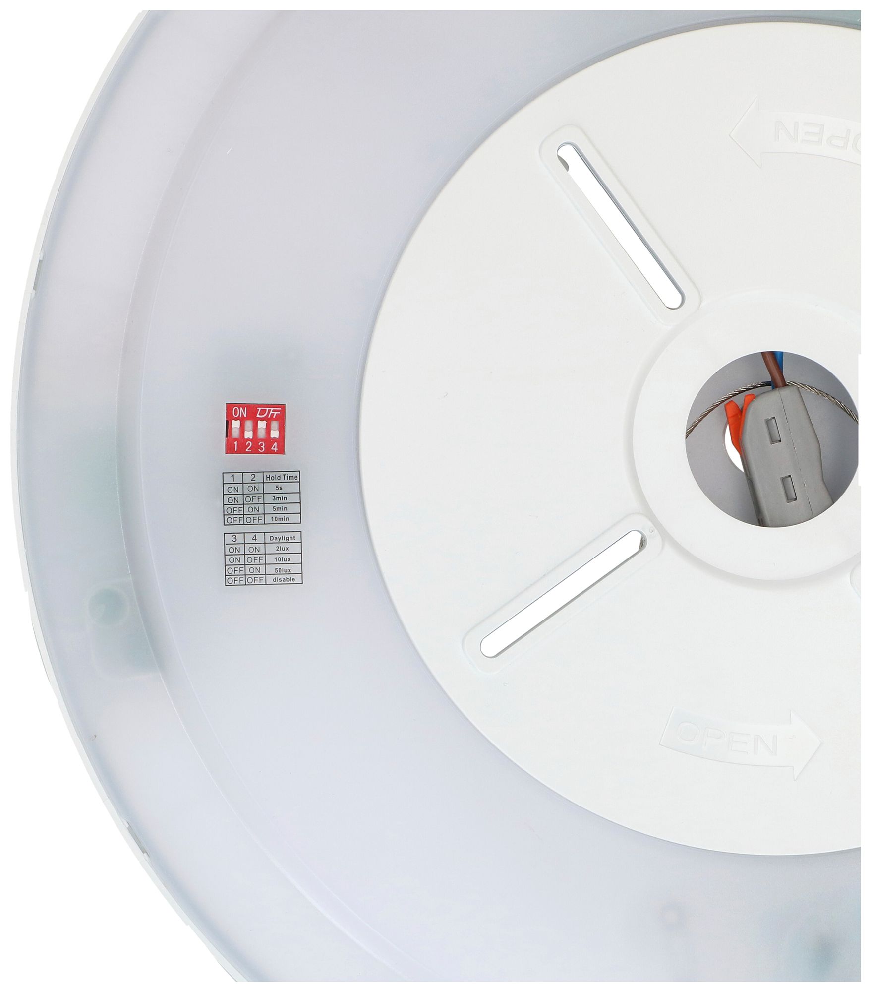 Plafonnier/applique LED MH SLIM 30 PIR 18…25W 2750lm 3000…4000K Ø300 blanc