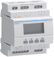 Schaltuhr Hager digital multifunktional 4 Kanäle Bluetooth 4 Wechsler 16A 2 TE