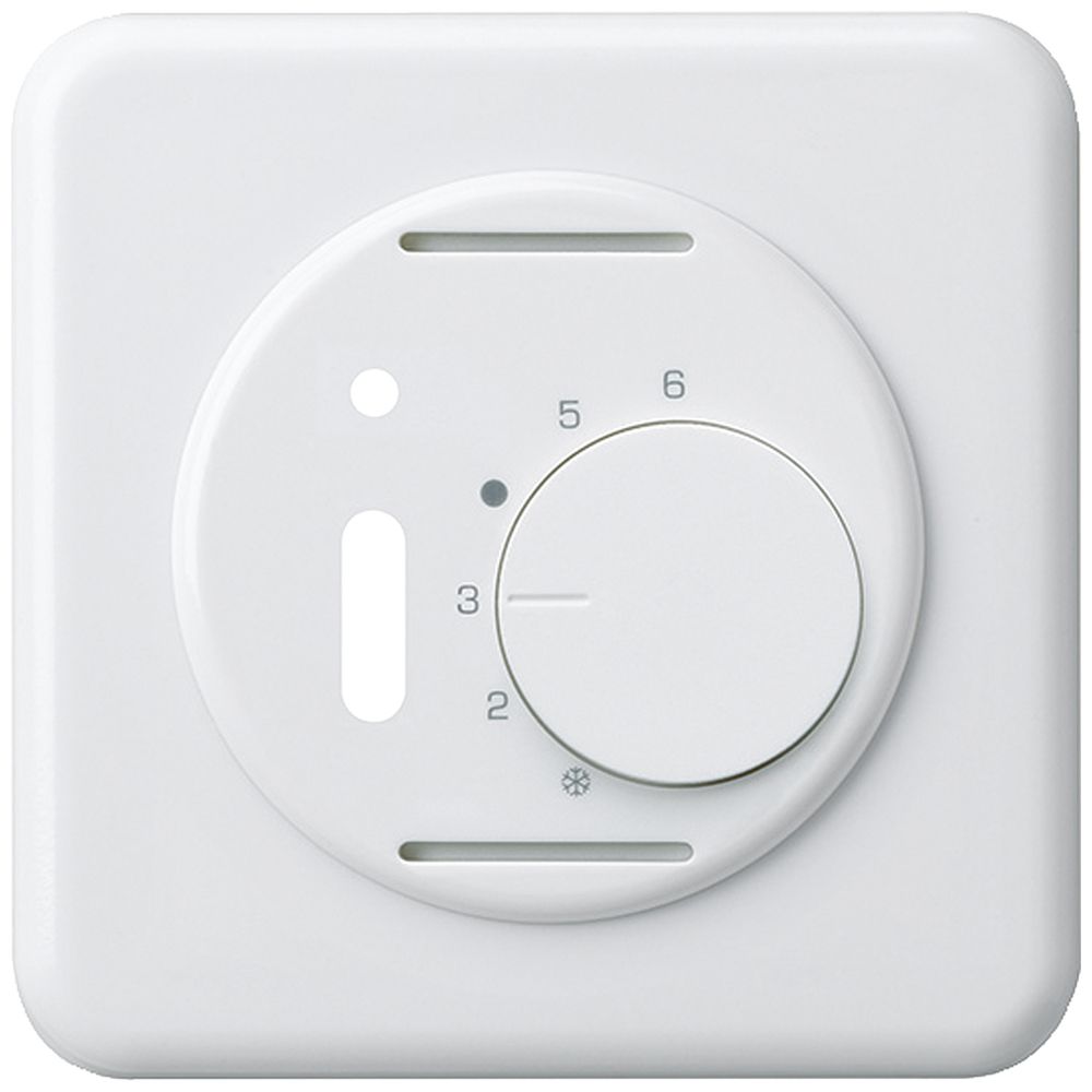 UP-Frontset basico weiss für Raumthermostat mit Schalter