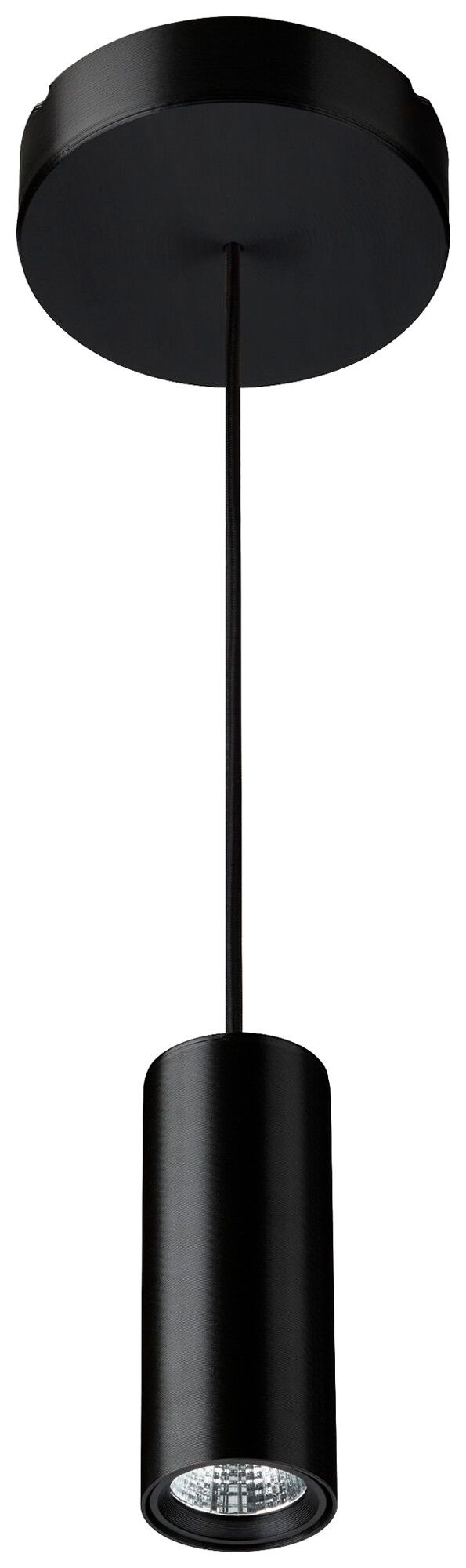 Luminaire suspendu LED Philips GreenSpace 11.9W 1700lm 3000K DALI Ø65×165mm noir