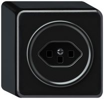 AP-Steckdose origin 1×Typ 23 16A 230V 88×88×54mm schwarz