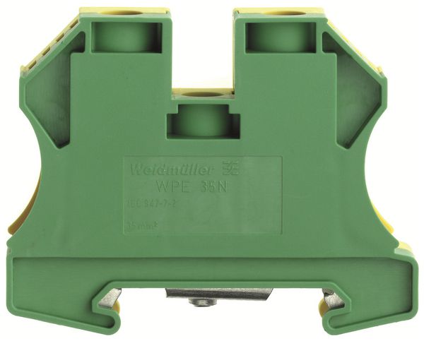Borne de protection Weidmüller WPE N connexion à vis 35mm² vert/jaune