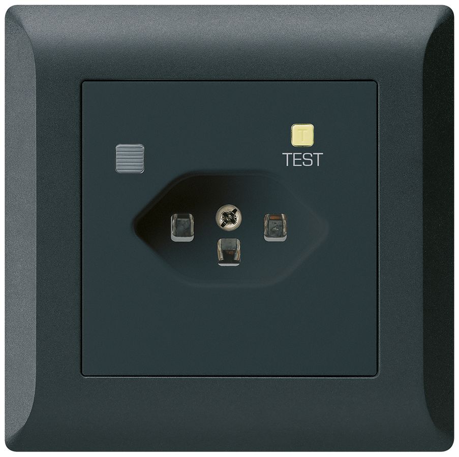 UP-Steckdose KLI T23 FI 30mA schwarz