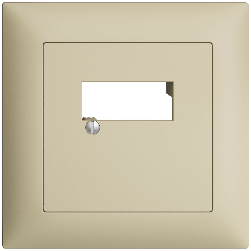 Kit frontale INC EDIZIOdue vanille 88×88mm 2×RJ45