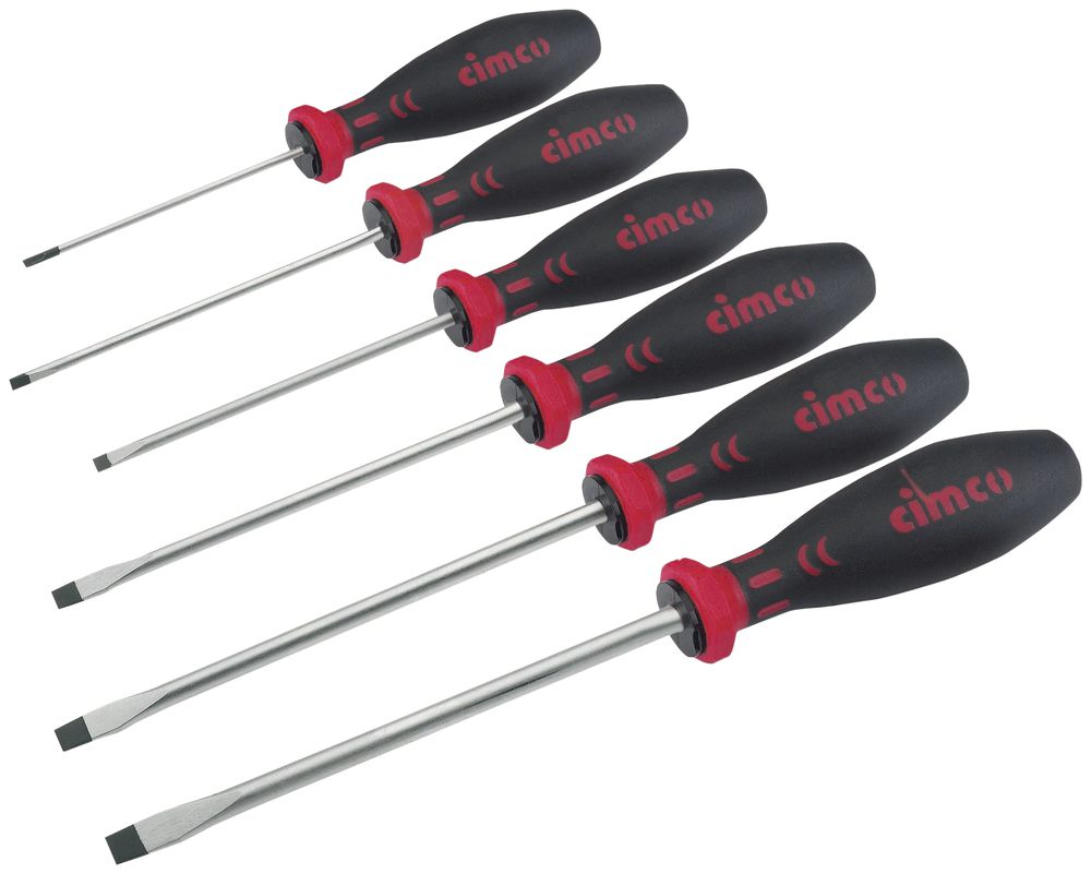 Jeu de tournevis plat CIMCO 6 pièces