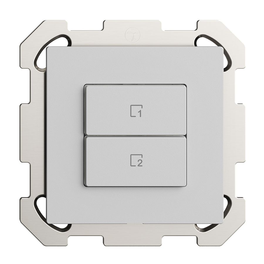 Poussoir scène ENC 2 scènes vertical/2T Edue Wiser gris clair