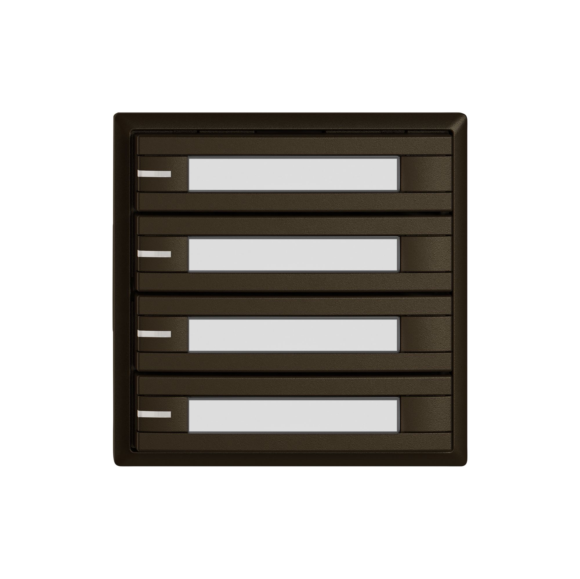 Poussoir KNX RGB EDIZIO.liv SNAPFIX® capteur temp.RGB-LED étiqu.4×com.2T br