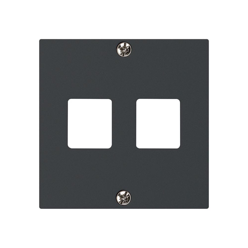 Frontplatte HMS kallysto für 2 Module schwarz