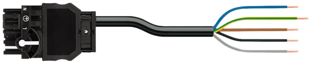 Câble de raccordement WINSTA MIDI 5×2.5mm² 2m cod.A distributeur+phase/libre bc