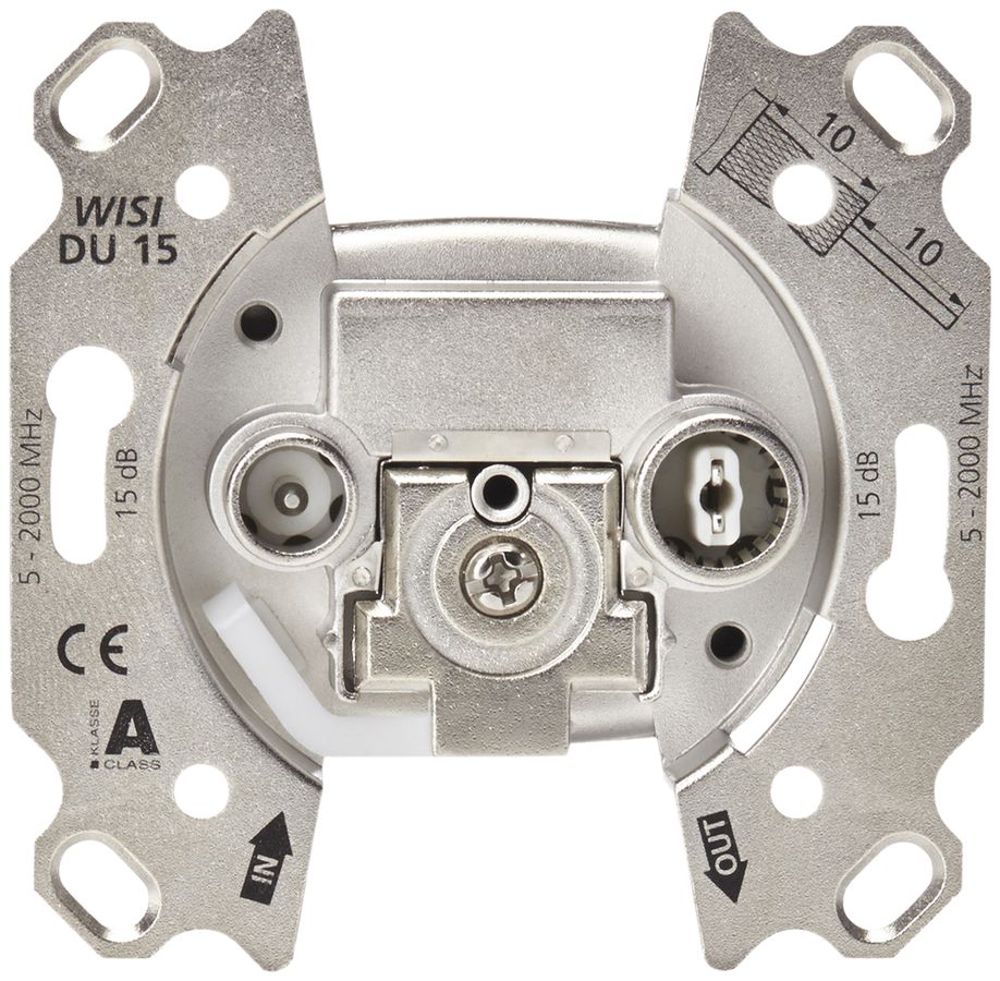 Breitbanddose 2-Loch 15dB