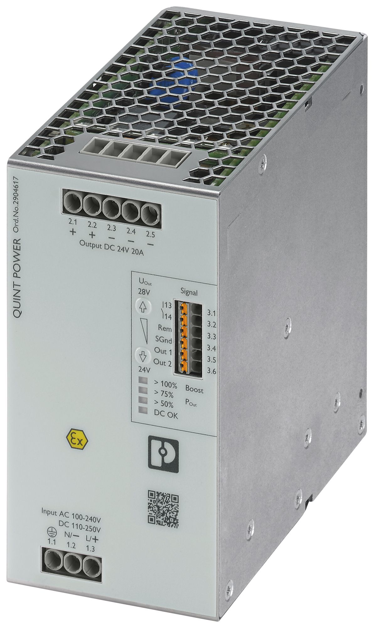 Schaltnetzteil PX QUINT4-PS/1AC/24DC/20/+ 1L OUT:24VDC/20A