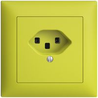 UP-Steckdose EDIZIOdue T23 16A lemon, Schraubklemmen