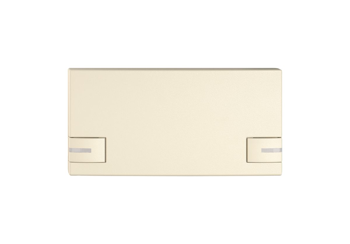 Poussoir 1/2 EDIZIO.liv SNAPFIX® p.KNX&UNI a.LED comm.à 2 touches cr
