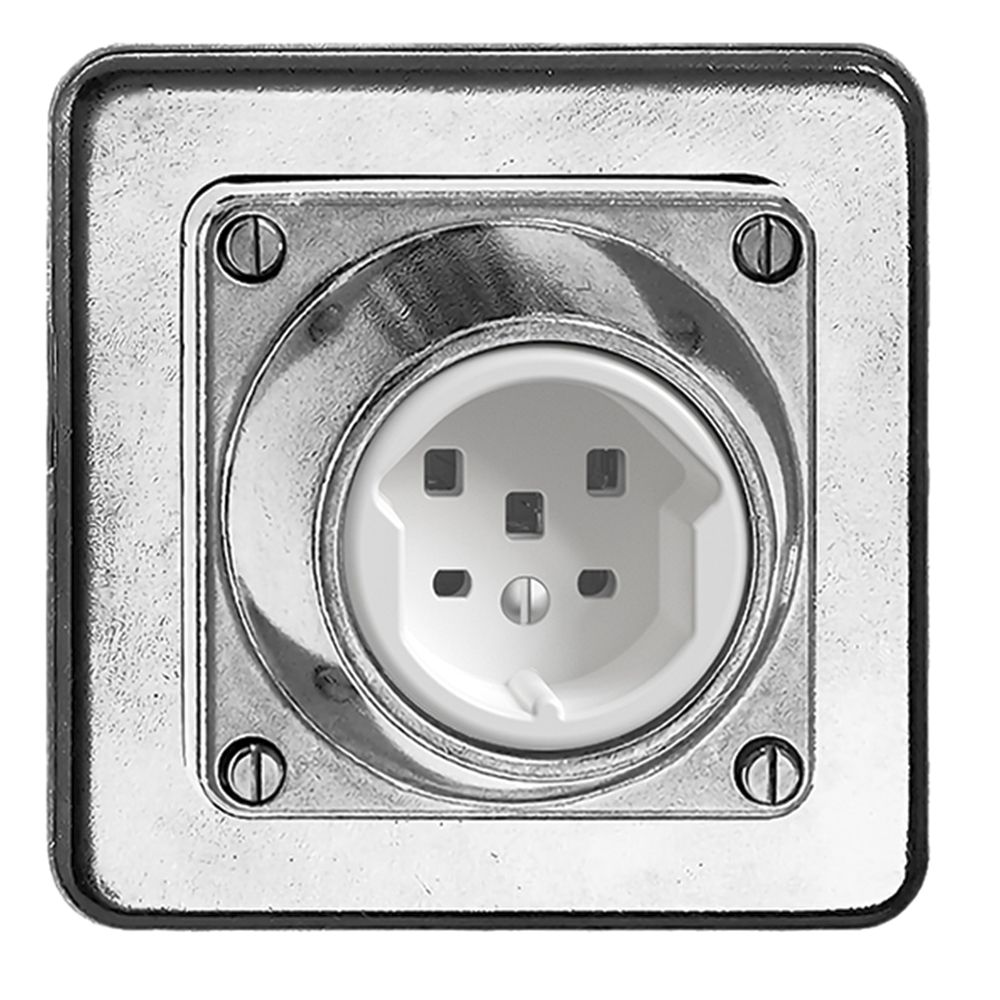 Prise ENC humide T25 16A Al nature avec bornes enfichables