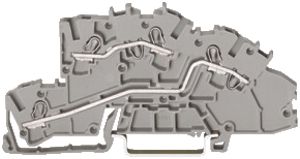 Morsetto a piani d'inst.WAGO 2.5mm² L/L grigio