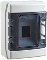 Scatola AP Elcase 231×166×113mm 1×4 moduli IP65 IK08 650°C ABS/PC grigio