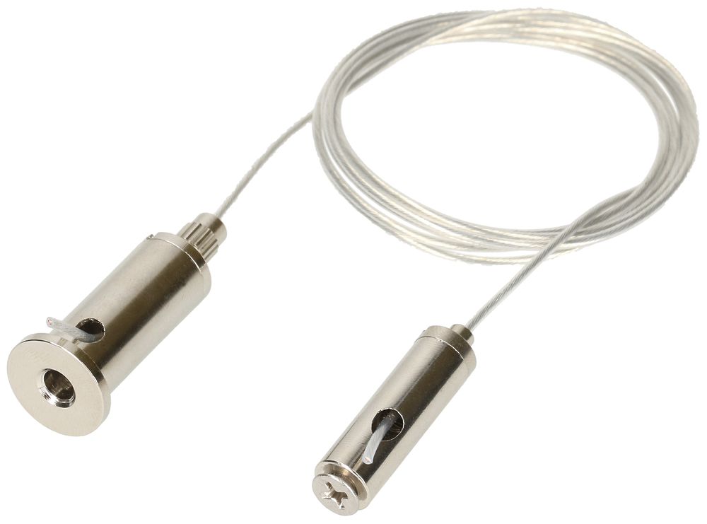 Abhängeset CASAMBI ROSP, silber, 0.5mm², 1250mm, zu LED Montageschiene iLEDO-SI