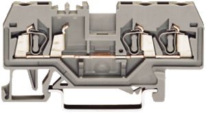 Borne de passage WAGO 2.5mm² gris