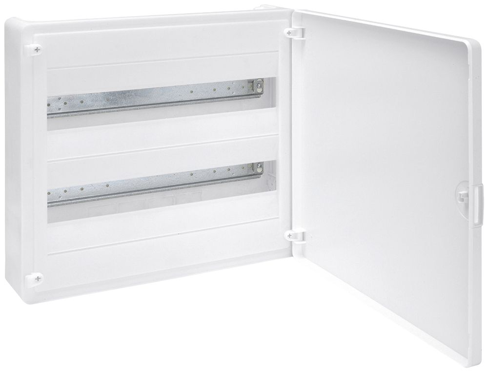 Coffret de distribution AP Hager golf 2 rang. 36UM porte IP40 389.5×376.5×98.5mm