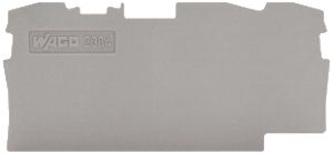 Abschlusswand WAGO TopJob-S grau 3P zu Serie 2004