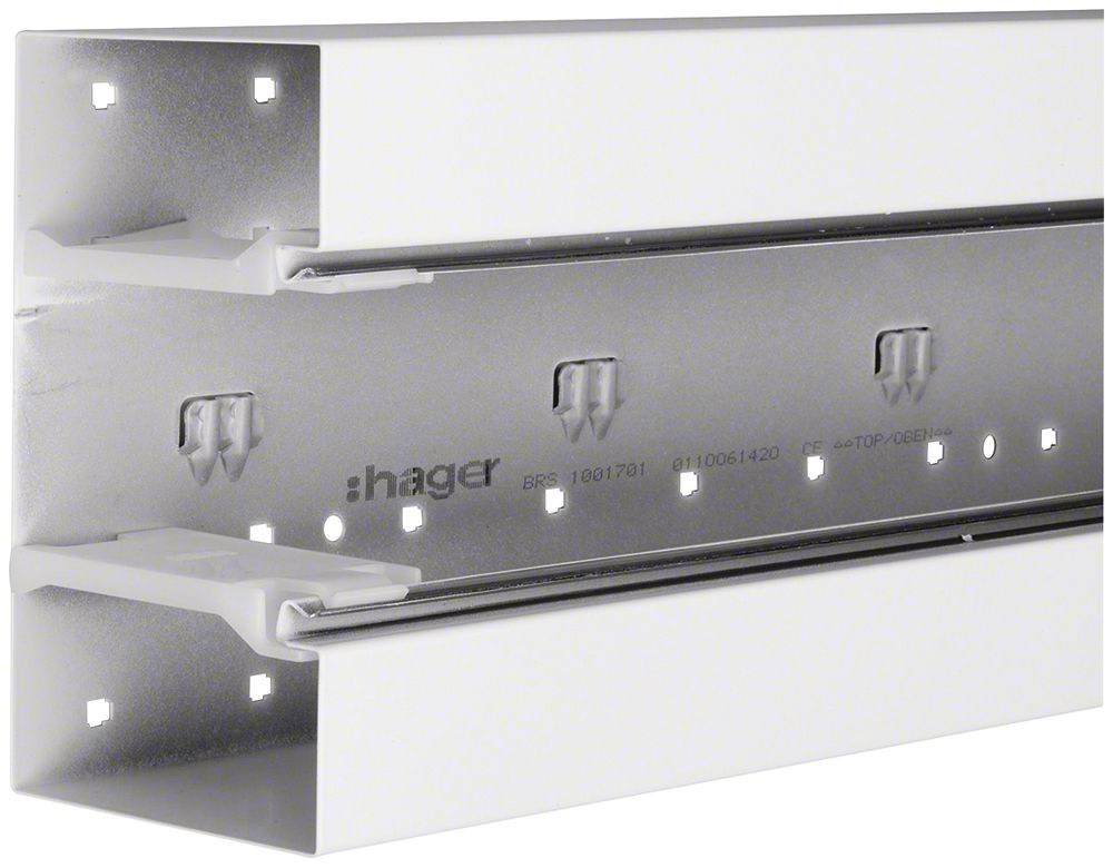 Canal d'allège tehalit BRS 170×100×2000mm acier blanc trafic