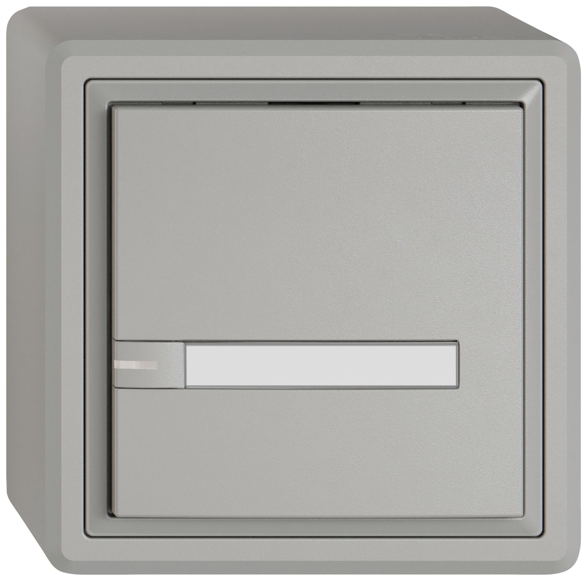 AP-Universaltaster EDIZIO.liv UNI SNAPFIX® 12…48V m.LED blau 1× 1-Tbed.Pap.hgu