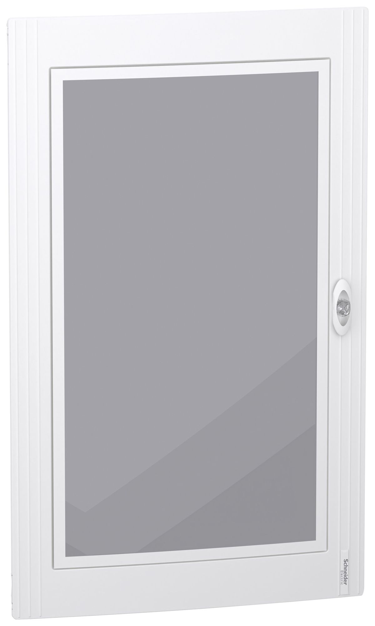 Tür SE PrismaSeT XS für 5×24TE Sichtfenster aus Glas Rahmen weiss 550×900×20mm
