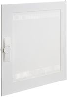 Porte droite avec fentes Hager univers média 519×619×12mm IP3X blanc