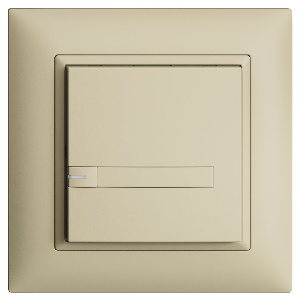 UP-KNX-Taster RGB EDUE FMI, 250mW, m.RGB-LED, m.Papier, 1×Taste, 1×Tastenb., van