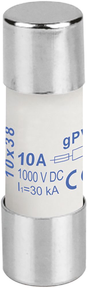 PV-Apparatesicherung Weidmüller, 10A gPV 1000VDC, Keramik, 10×38mm