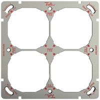 UP-Kopfzeile quadratisch 4-teilig m.SNAPFIX®-Befestigungssystem