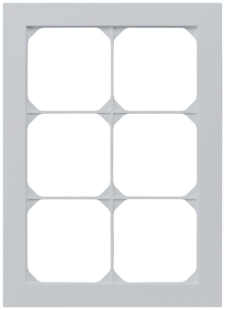 UP-Abdeckrahmen kallysto.pro 3×2 hellgrau 154×214mm