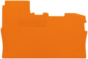 Abschluss/Zwischenplatte WAGO 0.8mm orange
