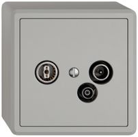 AP-Antennendose TV-R-Daten EDIZIO.liv SNAPFIX® 15dB hgu