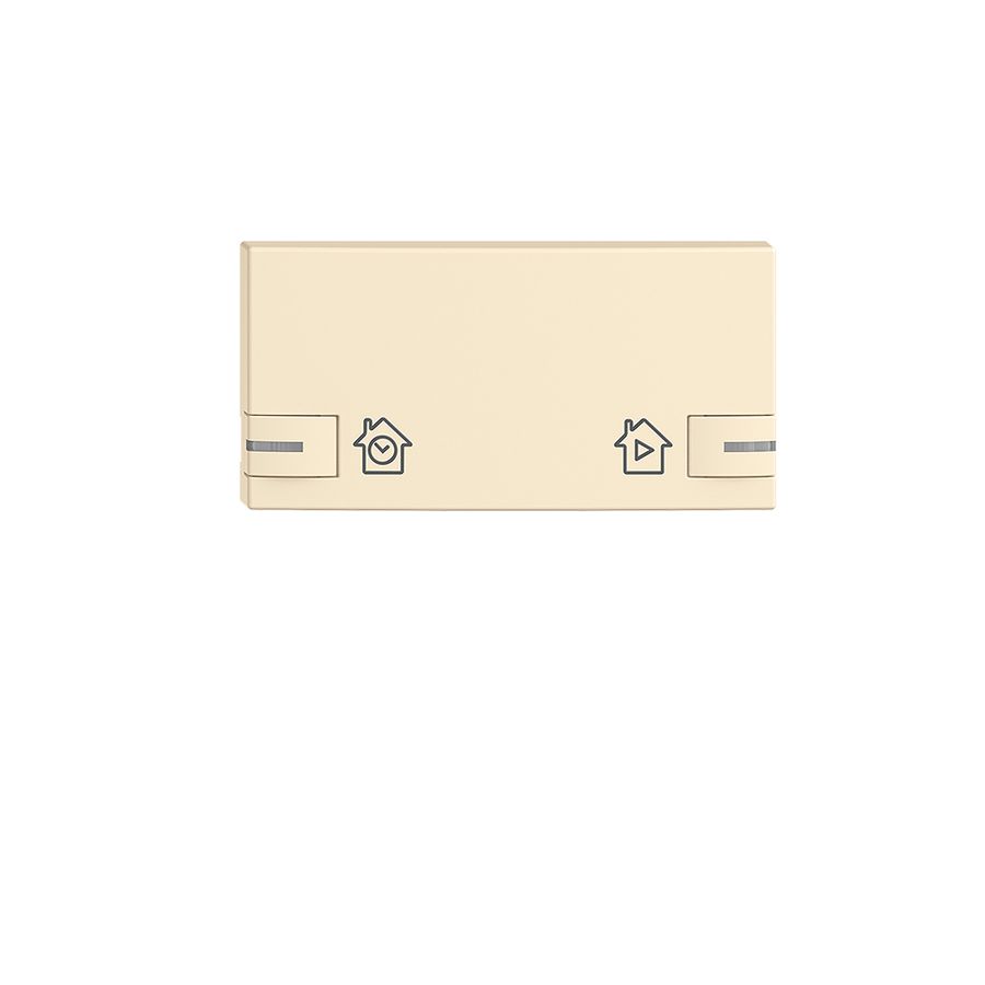 Bottone EDIZIOdue per zeptrionAIR interr.ora.c.desig.c.LED vanille