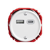 USB-Ladesteckdose STANDARDdue SNAPFIX® 230V AC 18W 1×USB TypA 1×USB TypC ws