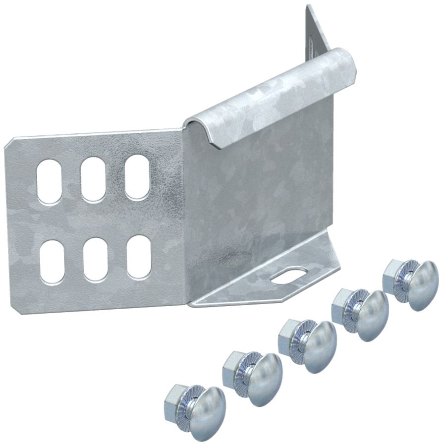 Raccord à équerre Bettermann WKV h=35mm zingué pour canal MKS